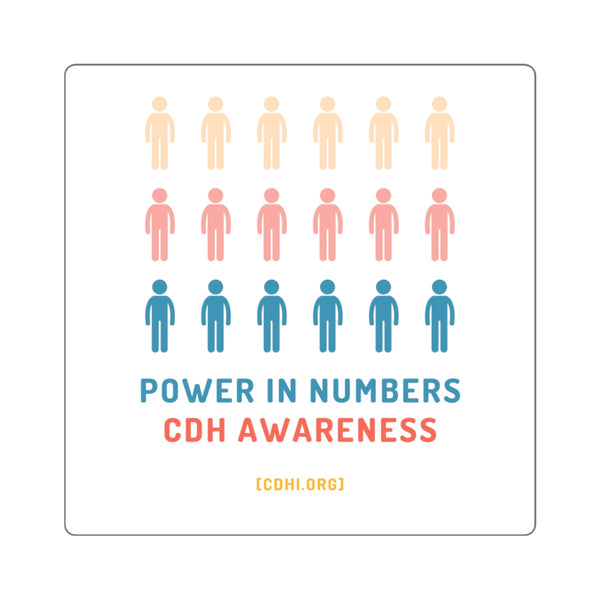 "Power in Numbers" CDH Awareness Bumper Sticker - CDH International