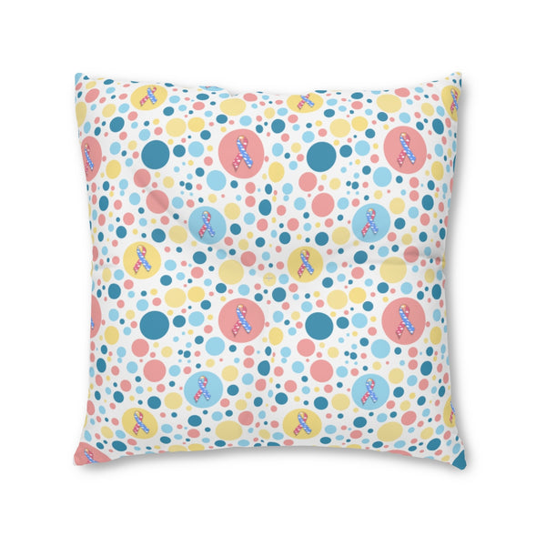 It's Not Just A Hole Congenital Diaphragmatic Hernia Awareness Tufted Floor Pillow, Square