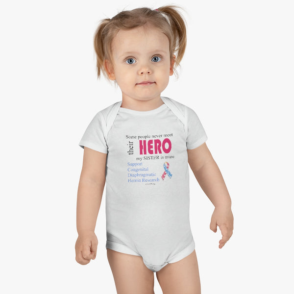 Infant's "Sister is my hero" Onesie - CDH International