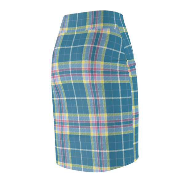 Congenital Diaphragmatic Hernia Awareness Tartan Women's Pencil Skirt