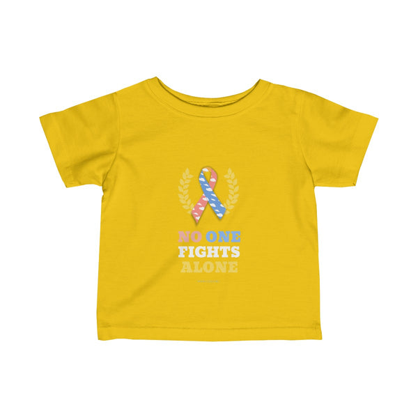 "No One Fights Alone" CDH Awareness Infant Fine Jersey Tee - CDH International