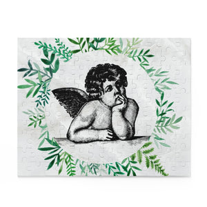 Angel with wreath puzzle (120 pieces)