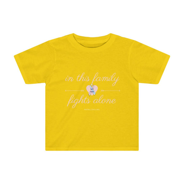 "In This Family No One Fights Along" Kids Tee