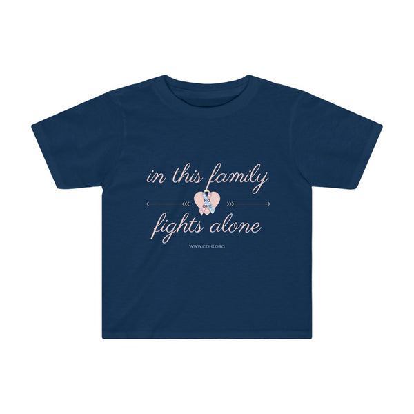 "In This Family No One Fights Along" Kids Tee