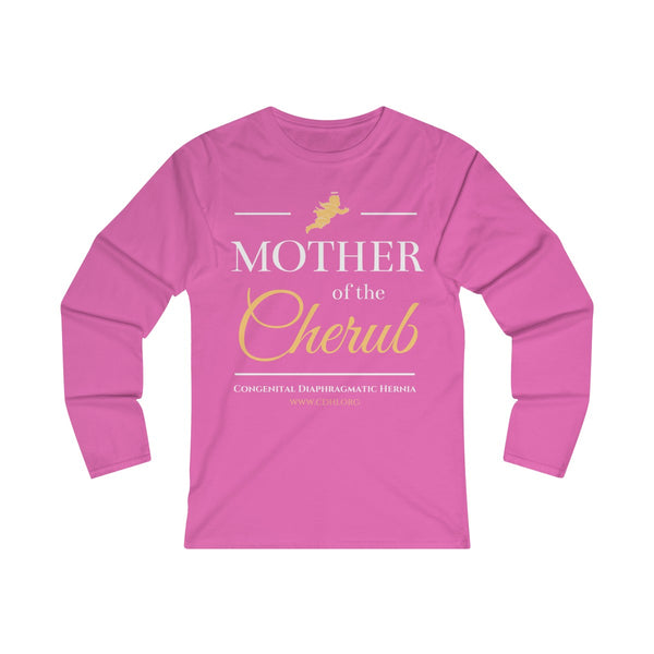 "Mother of the Cherub" Women's Fitted Long Sleeve Tee  (UK Printing) - CDH International