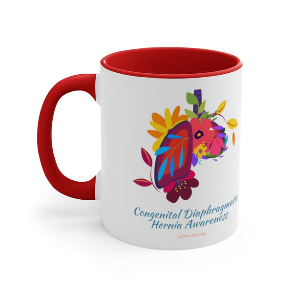 CDH Colorful Lungs Illustration Accent Coffee Mug, 11oz