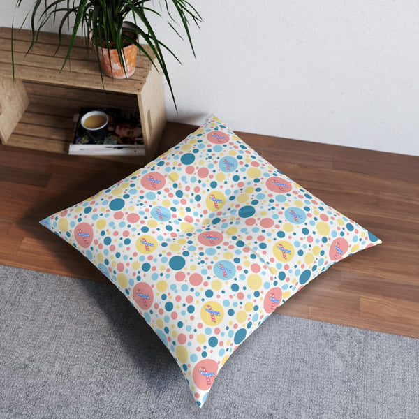 It's Not Just A Hole Congenital Diaphragmatic Hernia Awareness Tufted Floor Pillow, Square