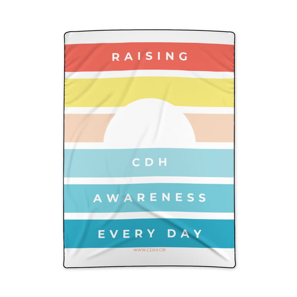 Raising CDH Awareness Every Day Polyester Blanket - CDH International