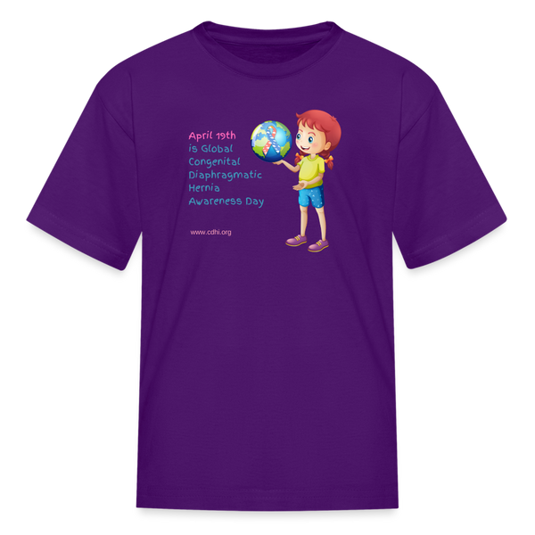 Global CDH Awareness Day Kids' T-Shirt - purple