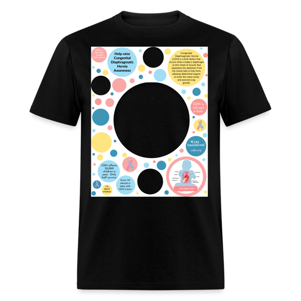 PERSONALIZABLE CDH Awareness Unisex Classic T-Shirt - black