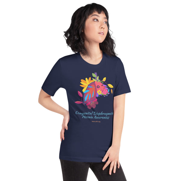CDH Awareness Tropical Floral Short-Sleeve Unisex T-Shirt